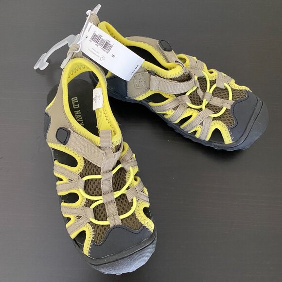 Old Navy Lime Green and Gray Sandals for Toddler (Size 11) - Picture 2 of 9